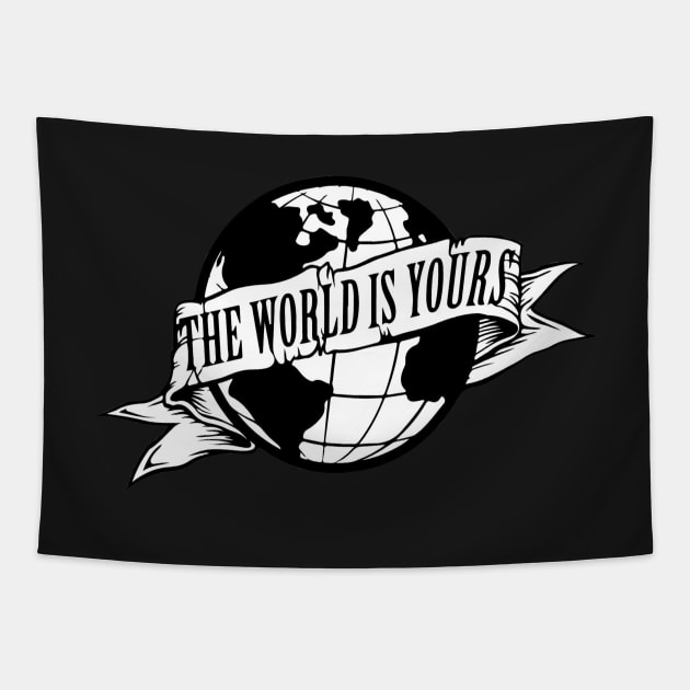 THE WORLD IS YOURS Tapestry by euror-design