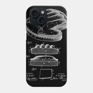 Baseball Catcher's Glove Vintage Funny Novelty Patent Drawing Phone Case