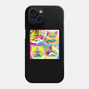 Persian Cat Pop Art - Cat Lover Gift Phone Case