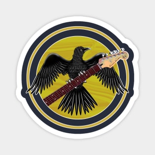 Black Raven Strat guitar Magnet
