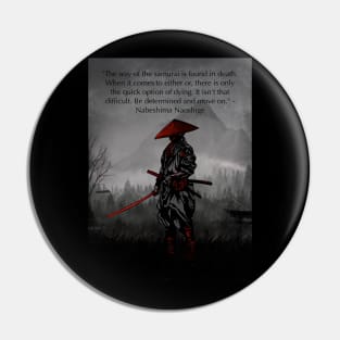 Samurai x bushido Pin