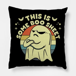 Funny Halloween Boo Ghost Costume This is Some Boo Sheet Pillow