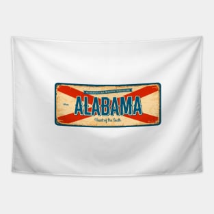 Alabama Flag Vintage South Birmingham Montgomery Tuscaloosa Gulf Shores Biloxi Tapestry