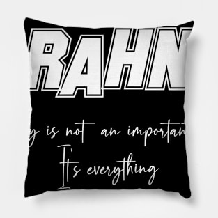 Rahn Second Name, Rahn Family Name, Rahn Middle Name Pillow