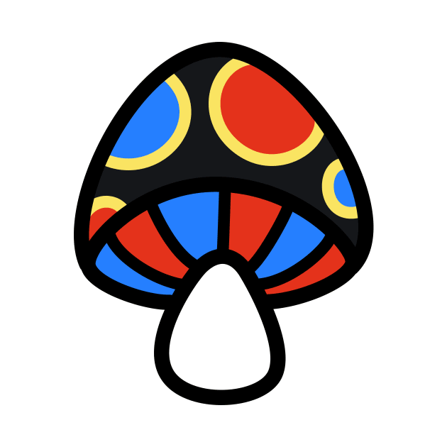 Polyamorous Mushroom Discrete Pride Flag by JadedOddity