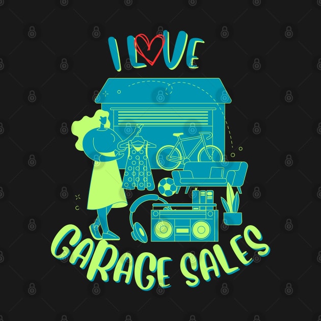 Neon Garage Sales by Orange Otter Designs