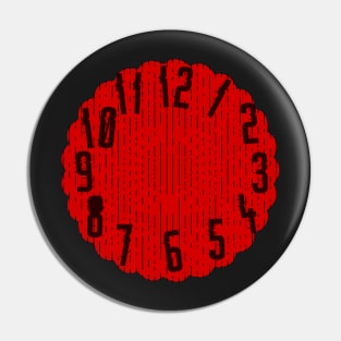 red clock Pin