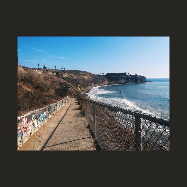 Graffiti and Ocean Cliff at Point Fermin Park, CA by offdutyplaces