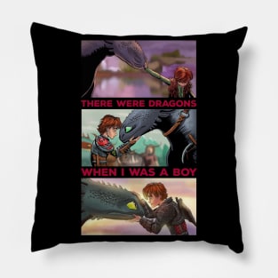 There Were Dragons When I Was A Boy Pillow