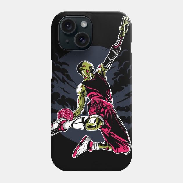 Zombie Slam Dunk Phone Case by SEspider