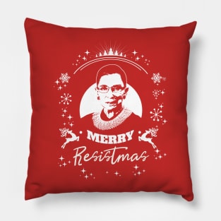 Holy RBG Happy Merry Resistmas Winter Holiday Tshirt Pillow