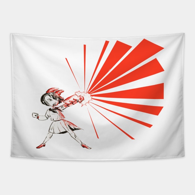 Kiyomei BLAST Tapestry by madtownstudio3000