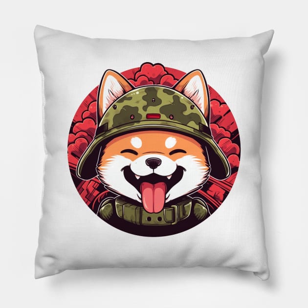 Shib Army - Shib Coin Pillow by CleverboyDsgns