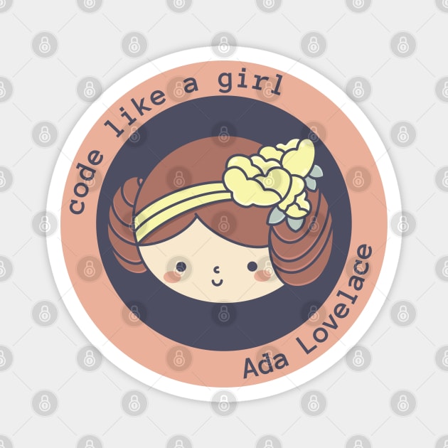 Ada Lovelace Magnet by nanarts