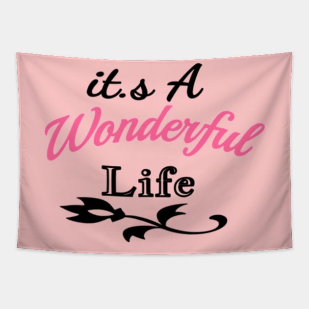 Wonderful Life Flower Tapestry by Shop Ovov