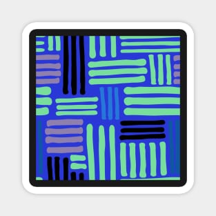 Colourful Stripes Pattern Magnet