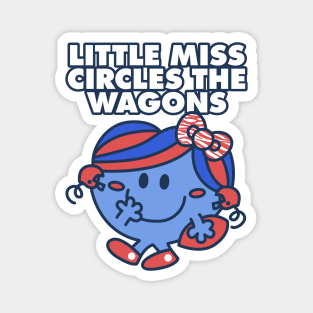 Little Miss Circles the Wagons Magnet