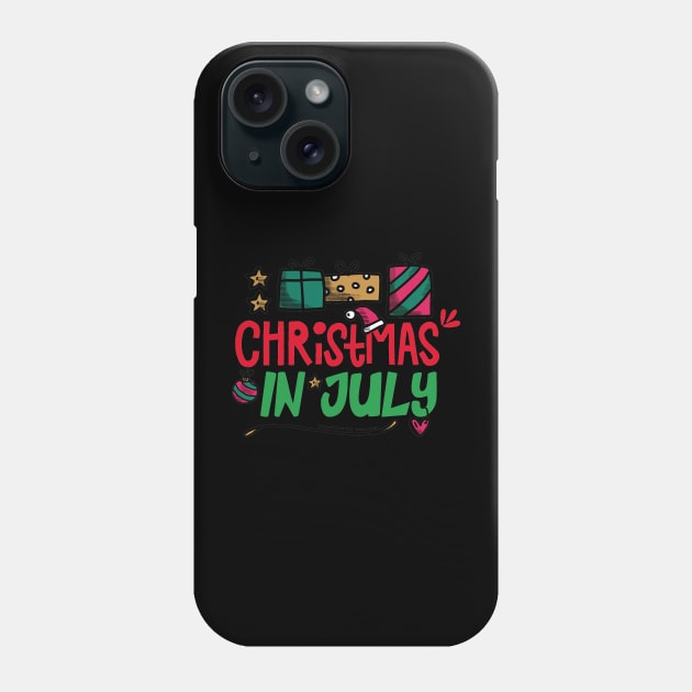 Christmas in july Phone Case by Diannas