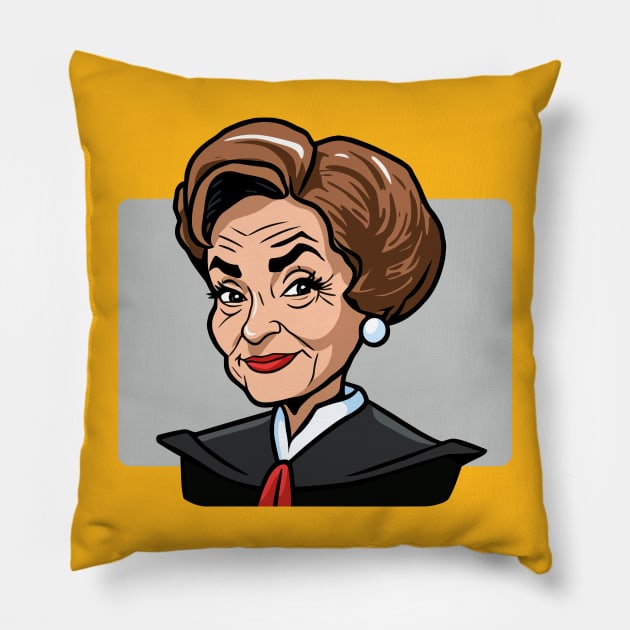 Judge Judy humour Pillow by throwback