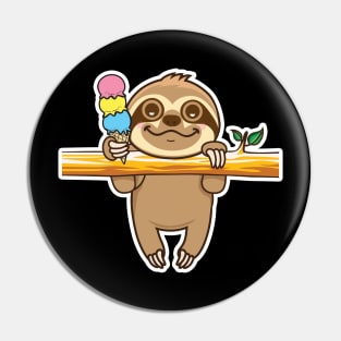 Sloth hangout Pin