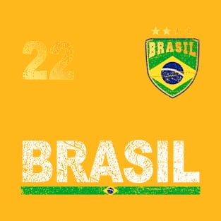 Brazil Soccer Fans Jersey Brazilian Flag Football Lovers T-Shirt