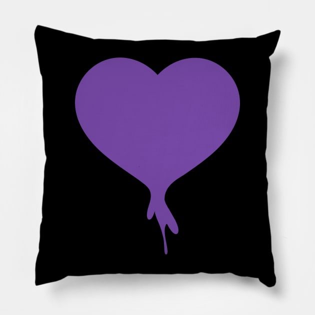 Dripping Heart Pillow by Xinoni