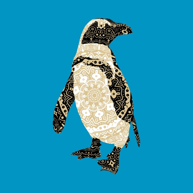 African Mandala Penguin by StephenBibbArt