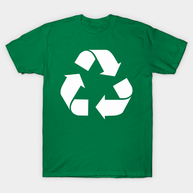 White Reduce, Reuse, Recycle, Repurpose, living green - Green Recycle Symbol - T-Shirt