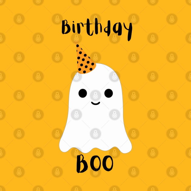 Birthday boo halloween birthday design by kuallidesigns