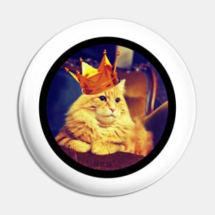 OllieBear - the cutest kitty King of the Castle Pin