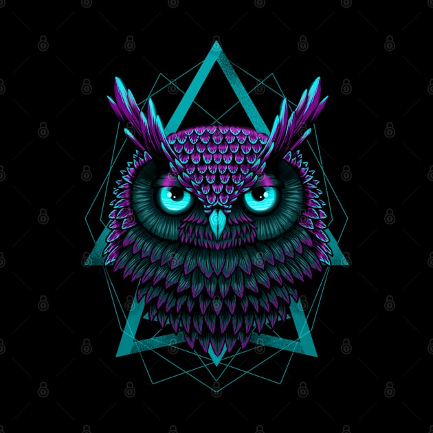 Nocturne owl by ISAGU ART STORE