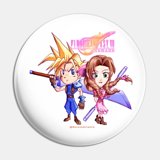 Cloud Loves Aerith ファイナルファンタジーＶＩＩ Pin by MorenoArtwork