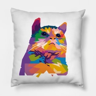 Pathetic Cat Meme Pillow