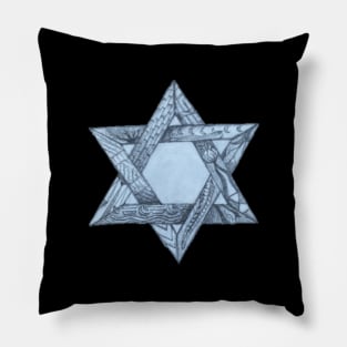 The 12 Tribes of Israel - Star of David Pillow