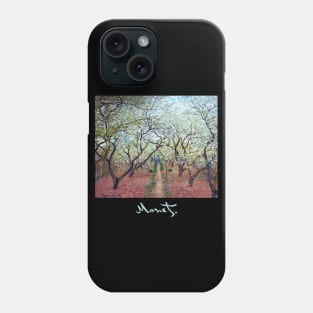 Orchard in Bloom (1879) by Claude Monet Phone Case