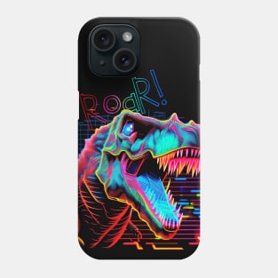 T-Rex Neon ROAR! Phone Case