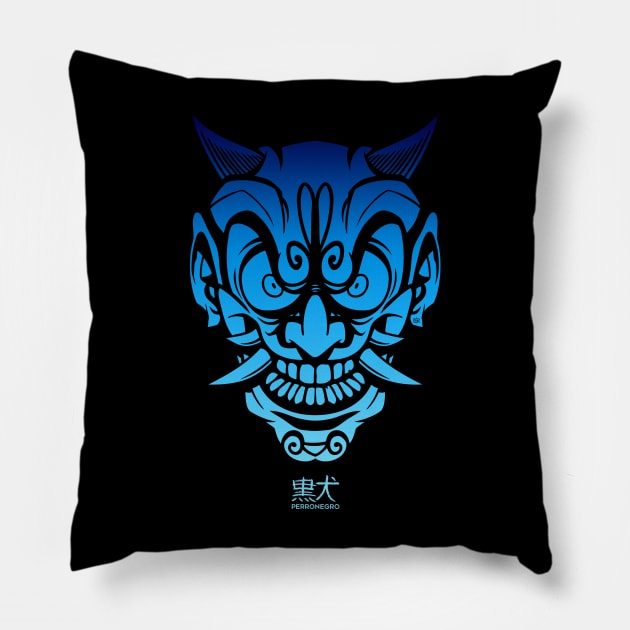 Blue Hanya Pillow by CsrJara / Perronegro Clothing
