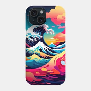 The Great Wave Vaporware Aesthetic Phone Case