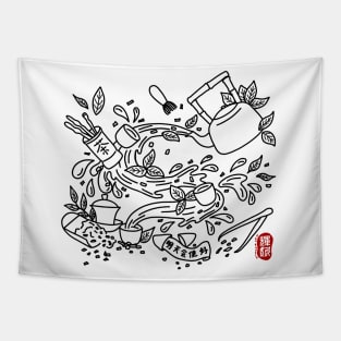 Chinese Tea Tapestry