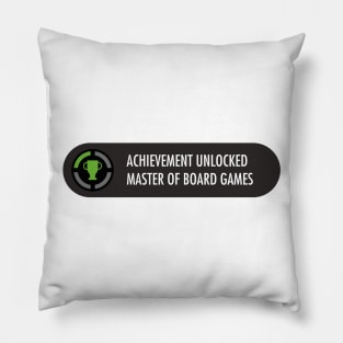 Achievement Unlocked Master of Boards Games Pillow