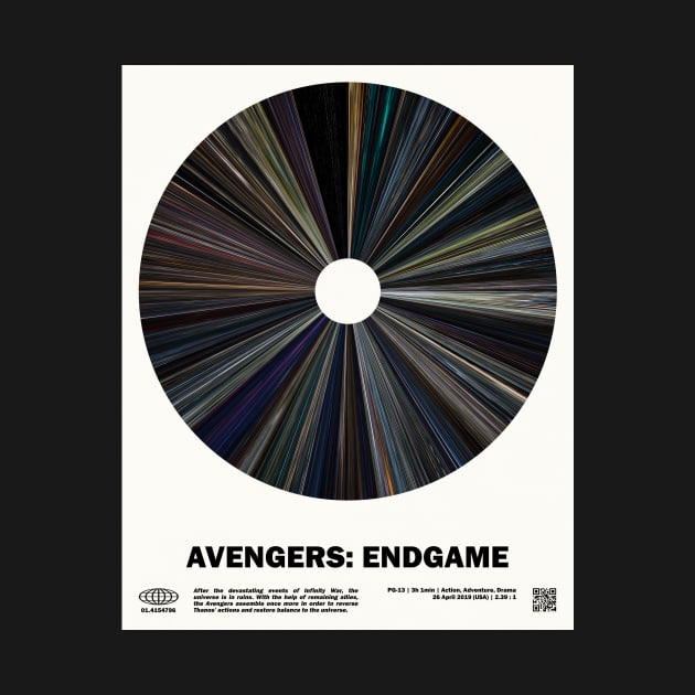 minimal_Avengers: Endgame Warp Barcode Movie by silver-light