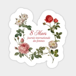 Celebrate International Women's Day Floral Design Magnet