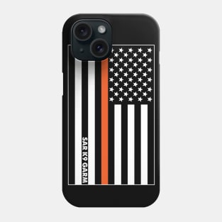 Thin Orange Line (single sided print) Phone Case