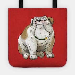 Happy English Bull Dog Breed Tote