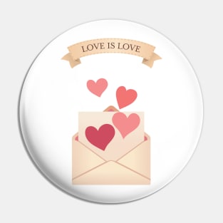 Love is Love Envelope Pin