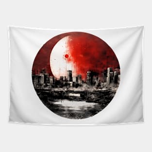 red moon # 001 Tapestry