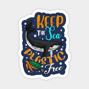 Keep The Sea Plastic Free Earth Day Magnet