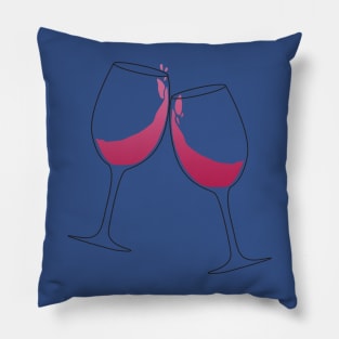 glass of wine 1 Pillow