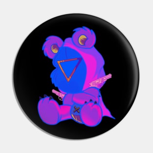 Squid Teddy (Glow) Pin