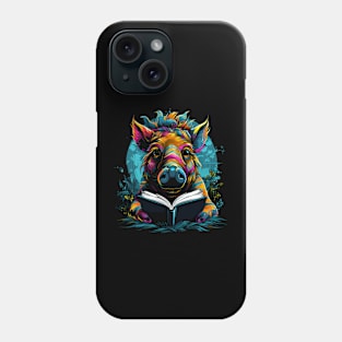 Warthog Reads Book Phone Case